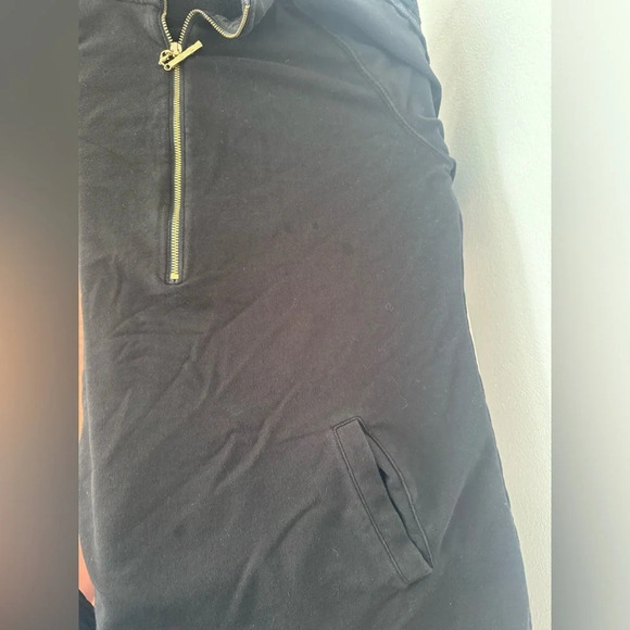 Lilly Pulitzer Skipper Popover Dress Lace Long Sleeves Onyx Size Medium Half Zip - Picture 5 of 12